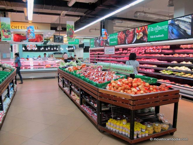 Lucky City Mall Phnom Penh The wide, sweeping aisles of Lucky Supermarket Olympic City Mall Phnom Penh are a treat!