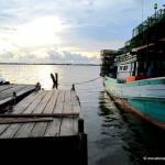 Boat docked at the Koh Kong riverside