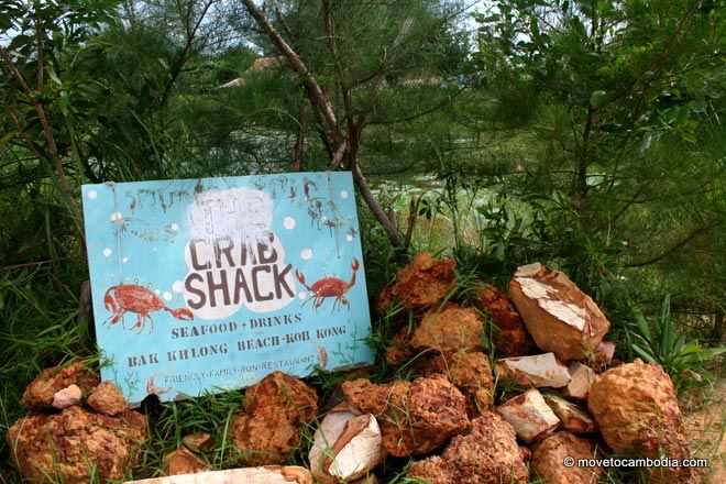 Koh Kong Crab Shack The hand-painted sign outside of the Crab Shack in Koh Kong