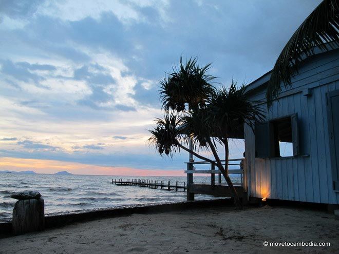 Living in Kep Cambodia A sunset view of the beach in Kep, Cambodia.