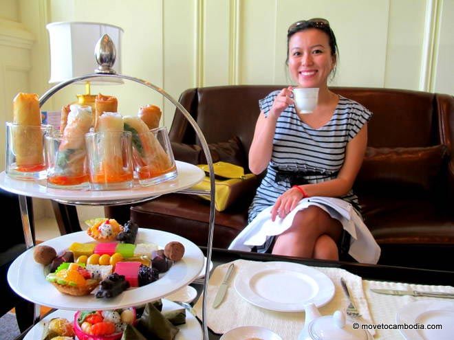 Shirley Fong Cambodia expat Shirley Fong enjoys afternoon tea at the Phnom Penh Sofitel.