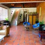 A common area at Rosy Guesthouse Siem Reap