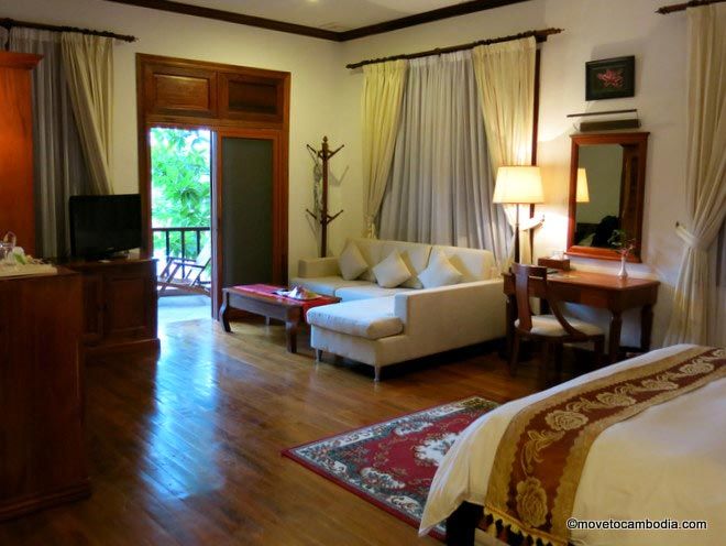 Sokhalay Angkor villas interior Sokhalay Angkor pool at night