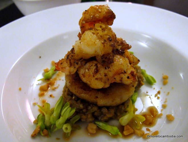 Eating at Cuisine Wat Damnak A dish at Cuisine Wat Damnak
