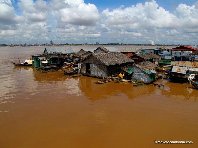Cambodian floating village