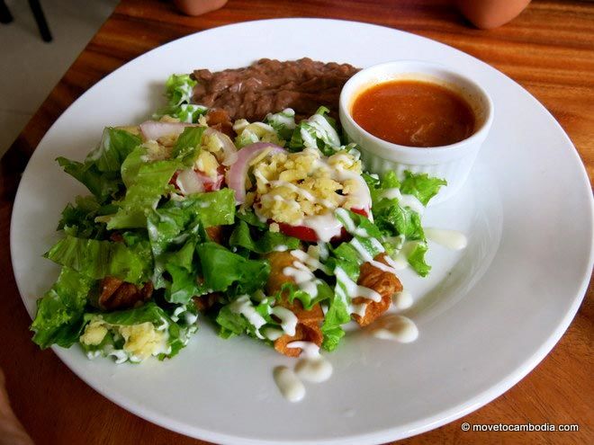 Alma Cafe Phnom Penh flautas Flautas at Alma Cafe in Phnom Penh