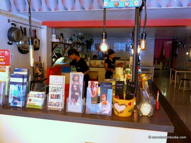 Sesame Noodle Bar Phnom Penh interior of Sesame Noodle Bar Phnom Penh
