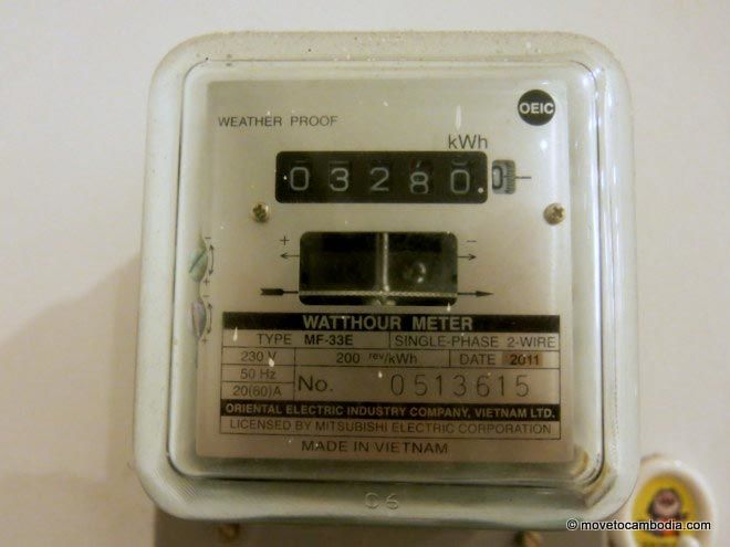 Electricity meter in Cambodia Electricity meter in Cambodia