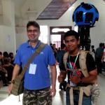 Paul Harper Cambodia with Google Street View mapper