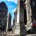 kids at Angkor temples