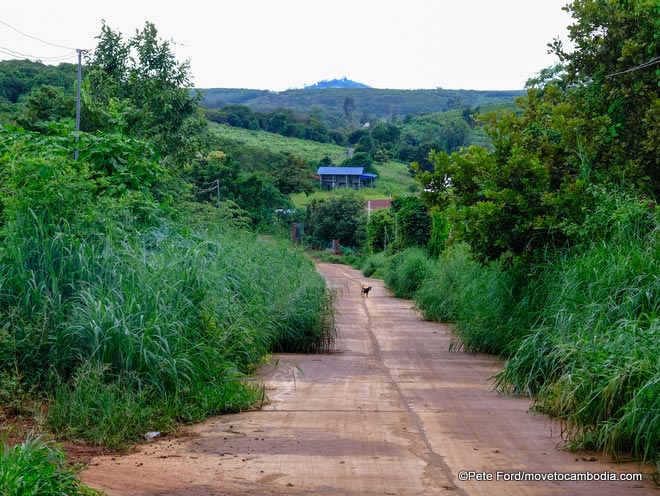 green road in Banlung, Ratanakiri