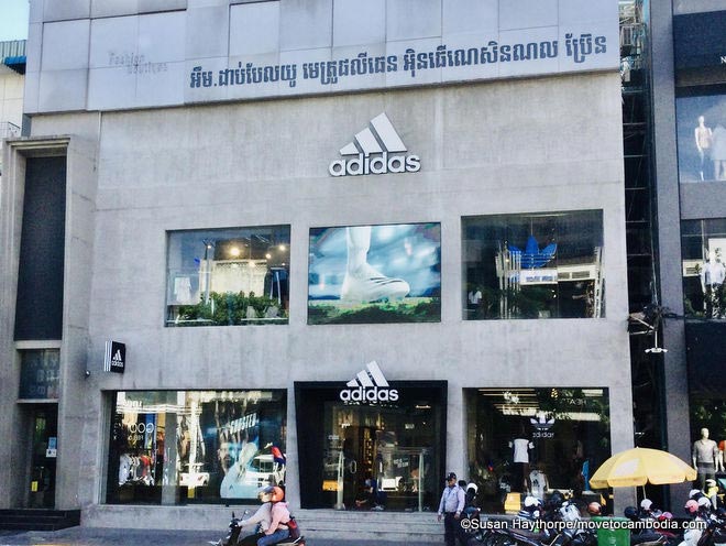 Flagship Adidas store on Preah Sihanouk Boulevard