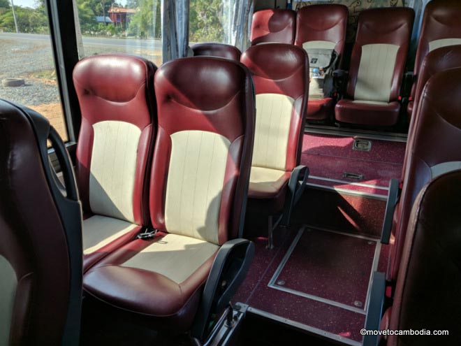 inside a Giant Ibis bus