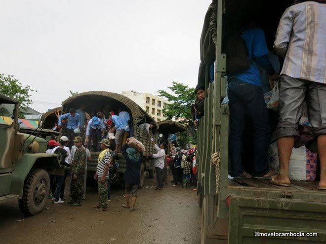 Returning Cambodians from Thailand