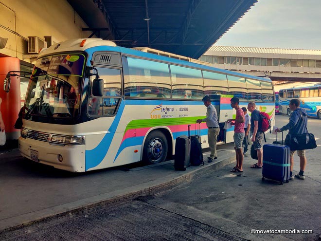 Nattakan direct bus Bangkok to Siem Reap