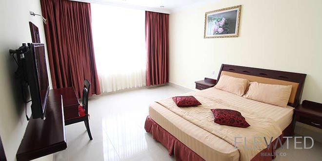 Western-style apartment Phnom Penh bedroom