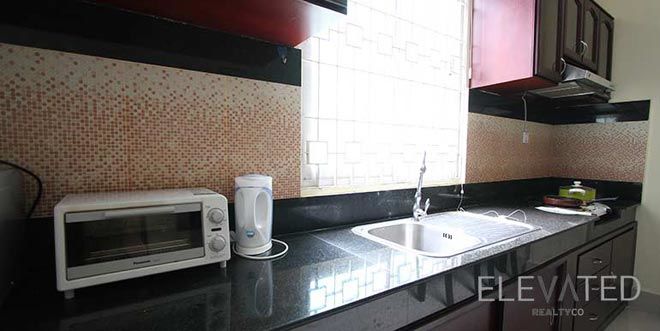 Western-style apartment Phnom Penh kitchen
