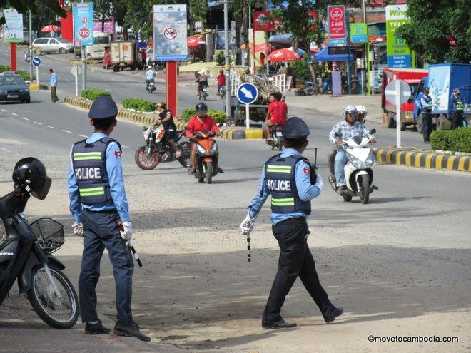 Sihanoukville traffic police