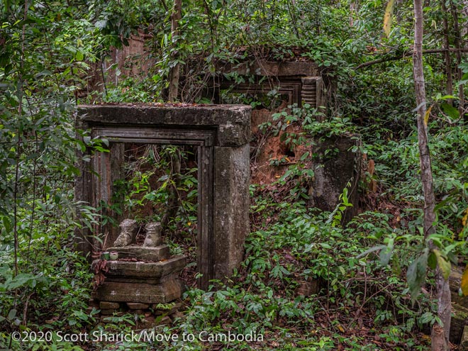 lost Cambodian temple in the jungle