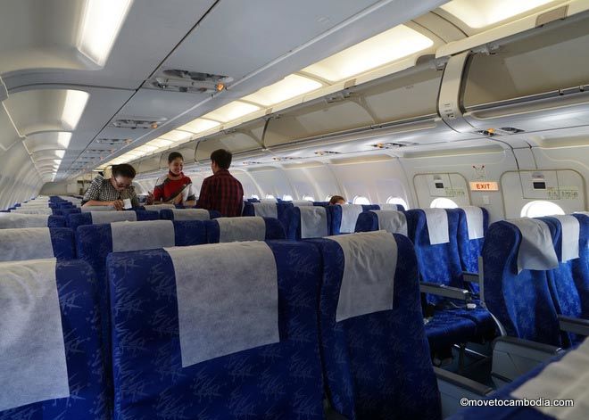 Cambodia Bassaka Air cabin