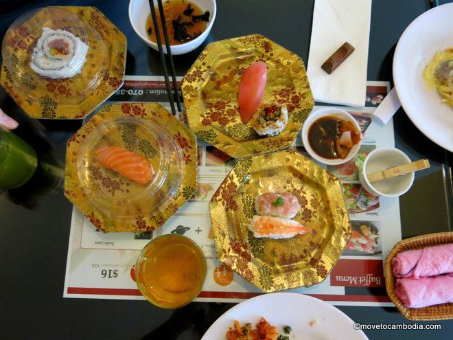 sushi at Hanami Buffet Phnom Penh