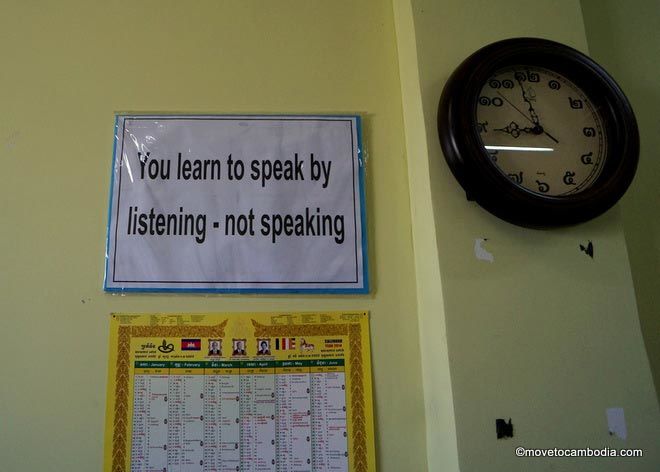 Learning Khmer through listening, not speaking