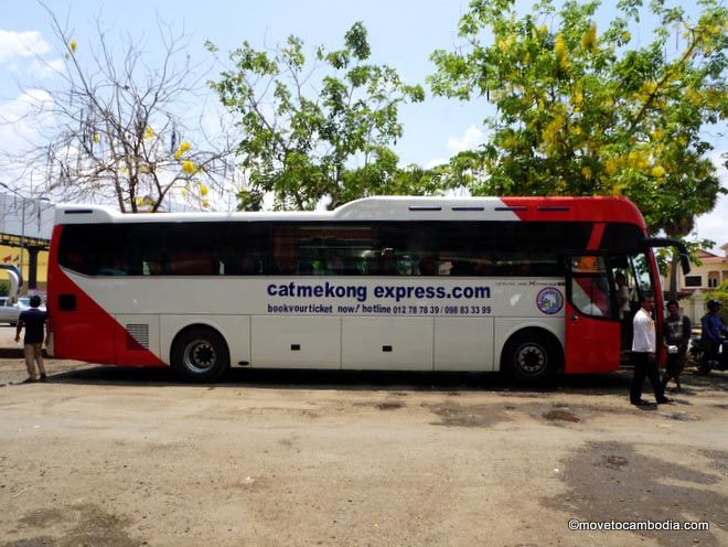 Mekong Express bus in Cambodia