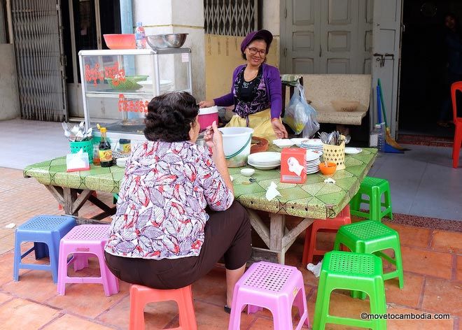 Pork and rice lady, Battambang