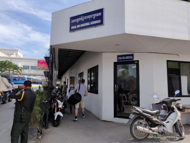 the visa office at the Poipet border crossing